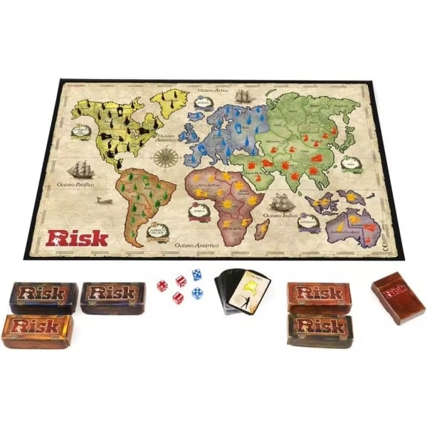 Hasbro Classic Risk Lautapeli - Strategiapeli perheelle ja ystäville