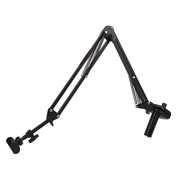 Mobiltelefon Lazy Holder Bracket Legering Stål Justerbar Heavy Duty Telefonholder til Desktop Livestreaming Sort