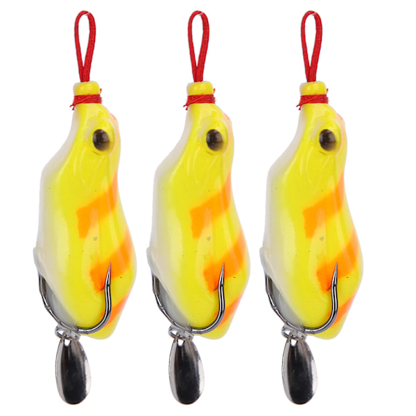 3 stk. Kunstig Simulation Blød Paillet Fiske Lokkemad Fisketilbehør 5,5cm5#