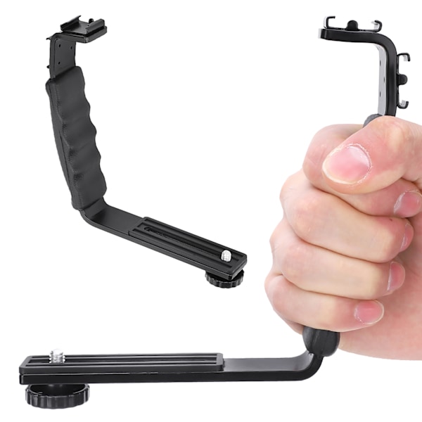 L-formet håndholdt stabilisatorbrakett med kald skoinngang for DJI OM 4/Osmo Mobile 2 3