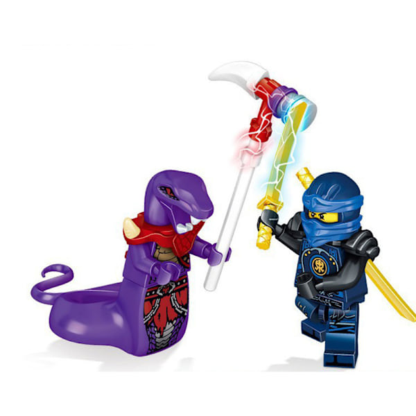 Sæt med 24 Ninja Minifigurer Kai Jay Sensei Wu Master Byggeklodser Legetøj