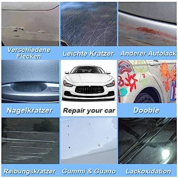 Nano Sparkle Klud 4 stk., 2023 Nanosparkle Anti Scratch, Bilreparationsklud, Multifunktionel Overfladepoleringsklud, Bilreparationspoleringsklud SQBB