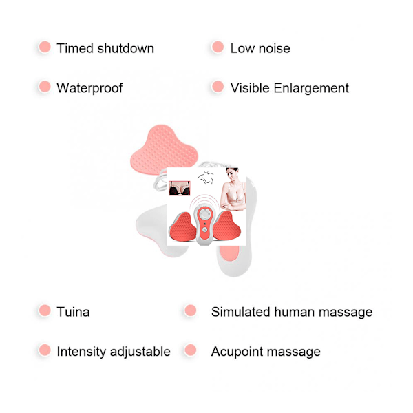 Brystforstørrende Massasjeapparat Elektrisk Brystmassasjeapparat Brystforbedrende Massasjeapparat