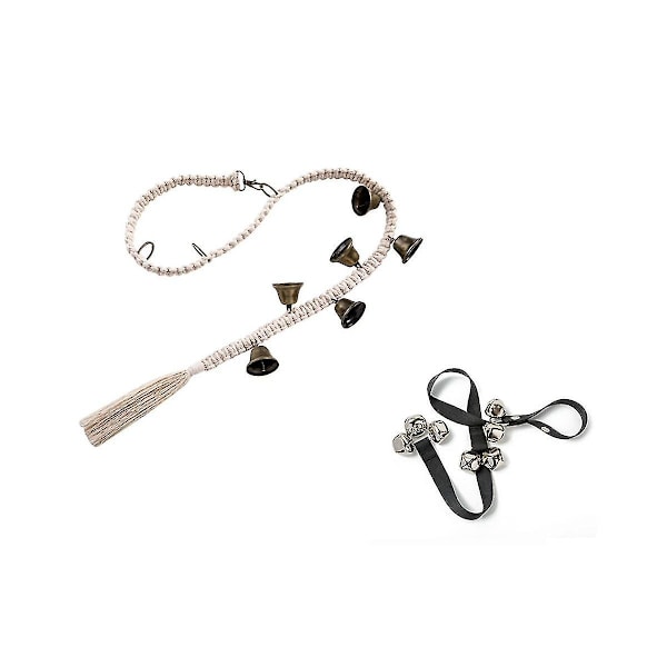 2 Pieces Pet Doors Dog Out Alarmdoor Lanyard Guide Dog Door Adjable