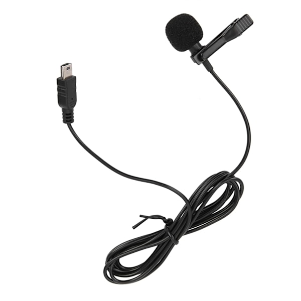 Mini USB Stereo Ekstern Mikrofon Professionel Mikrofon Med Klips til GoPro Hero 3 / 3+ / 4