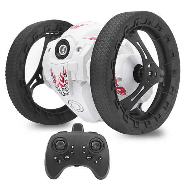2.4G HZ RC-auto Kaukosäätöinen Pomppuauto 360 Asteen Pyörimis Temppuauto Valoilla