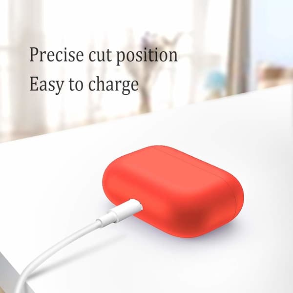 2x Silikone Cover Case til Apple Airpods PRO Red Red one size