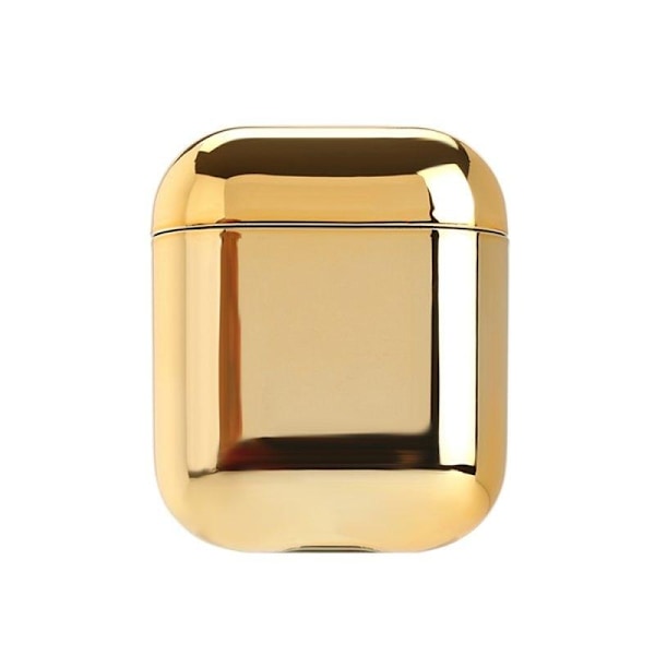 2x Kultainen sähkölevykotelo Apple Airpods / Airpods 2 Gold one size