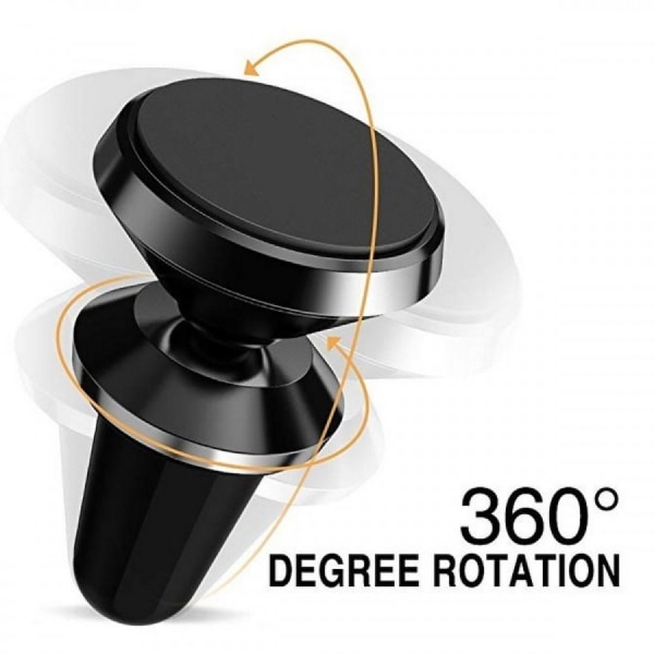 Universal magnetisk mobil holder for viftegrill 360 roterende Black