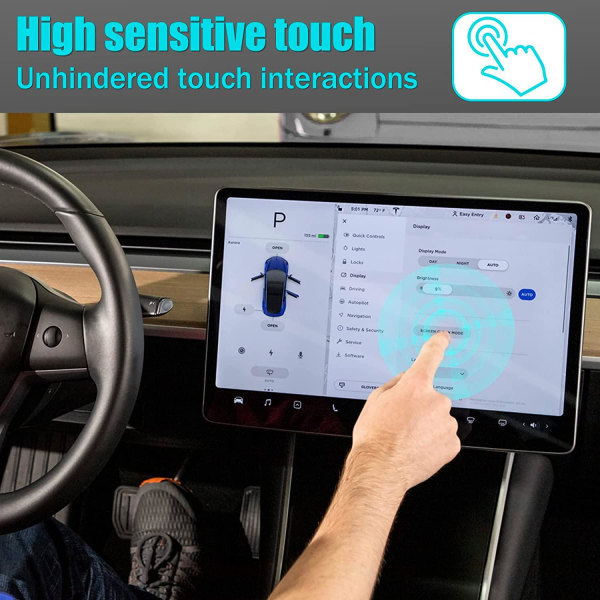 Karkaistu näytönsuoja Tesla Model X/S 2023:lle Transparent
