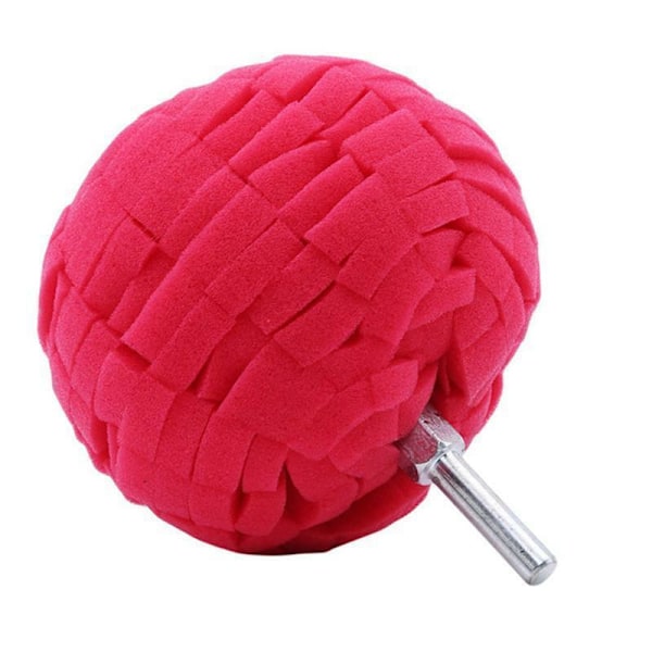 Poleringskugleskruetrækker 80mm Rød Red