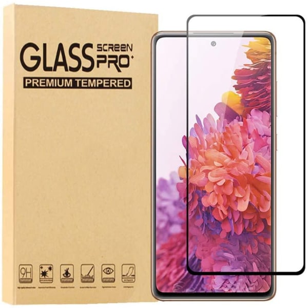 3x Härdat Glasskydd Samsung S20 FE Full Fit ,Fingerprint Transparent one size