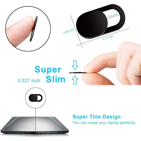 6X beskyttelse mot videokamera Black one size