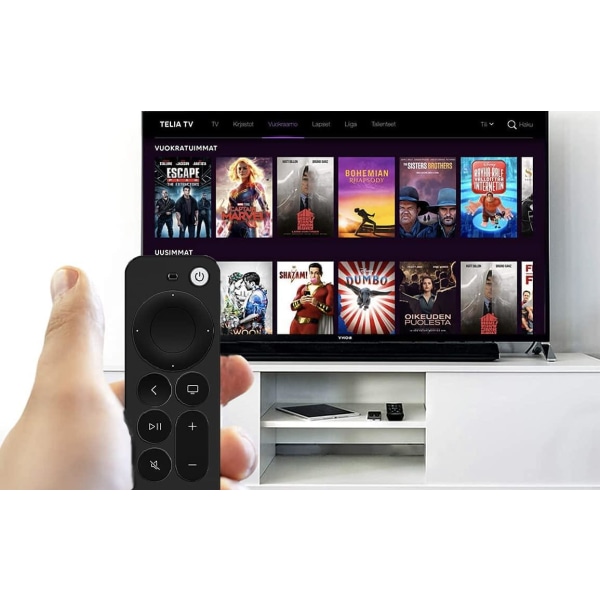 Sort silikoneovertræk til fjernbetjening Apple TV Gen 6 2021 Black one size  0f67 | Black | one size | Fyndiq