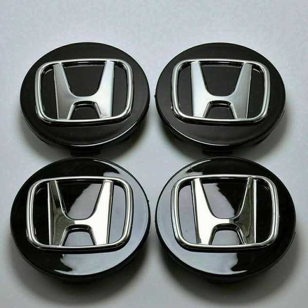 H08 - 69MM 4-pack Center kattaa Hondan Silver one size