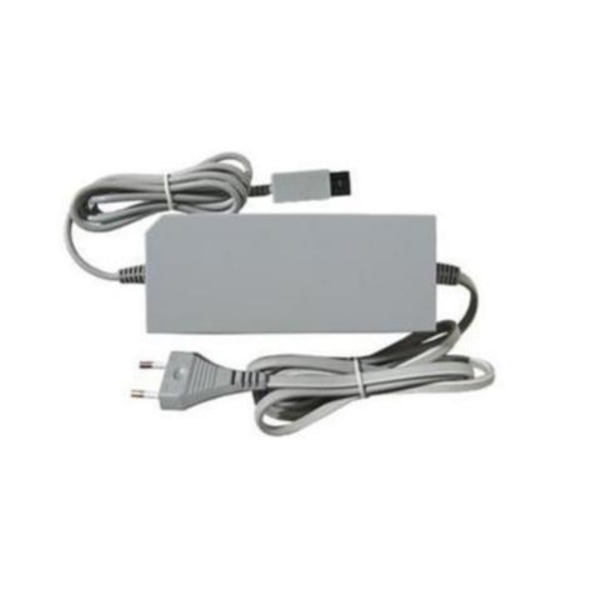 Kompatibel med Nintendo Wii Strömadapter grå