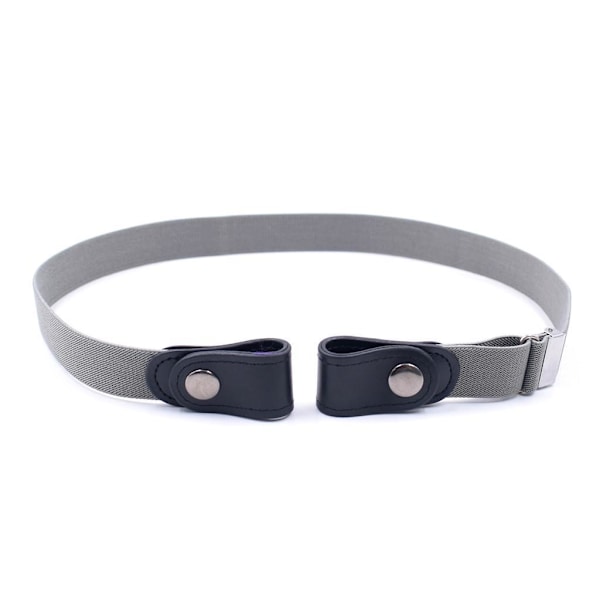 Grå midjebelte uten spenne Elastisk Grey