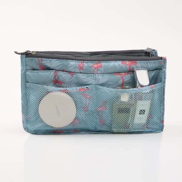 Taske i taske Håndtaske Insert Bag Insert Flower Black Black one size