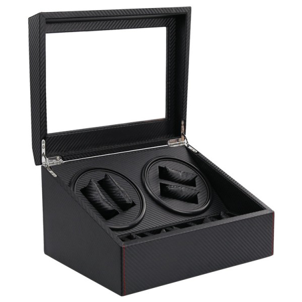 Carbon Luxury Clock Commander / Clock Box 4 + 6 Black one size