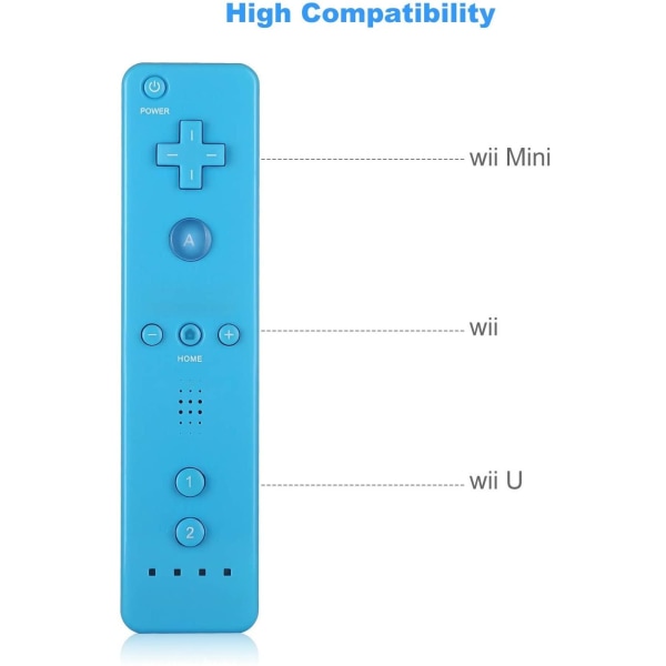 Wii Remote Plus + Nunchuck (blå) Blue one size