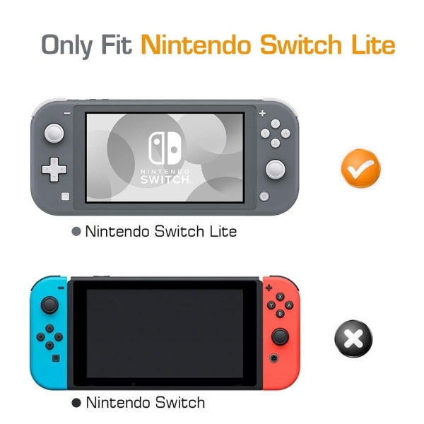 2x Härdat glas skärmskydd som passar Nintendo Switch Lite Transparent one size