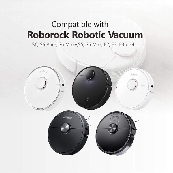 10 moppeklude til Xiaomi Roborock S5 S50 S51 S55 S6 MAXV S5 MAX White one size