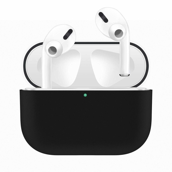 2x Silikonskal fodral för Apple Airpods PRO Svart Svart one size