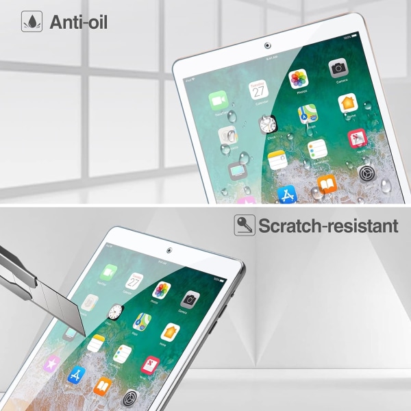 2X Displayskydd i härdat glas till iPad Pro 9,7 tum iPad 9,7" 20 Transparent