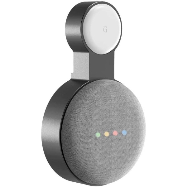 Väggfäste / Hängare till Google Nest Mini Gen 2 Svart Svart one size