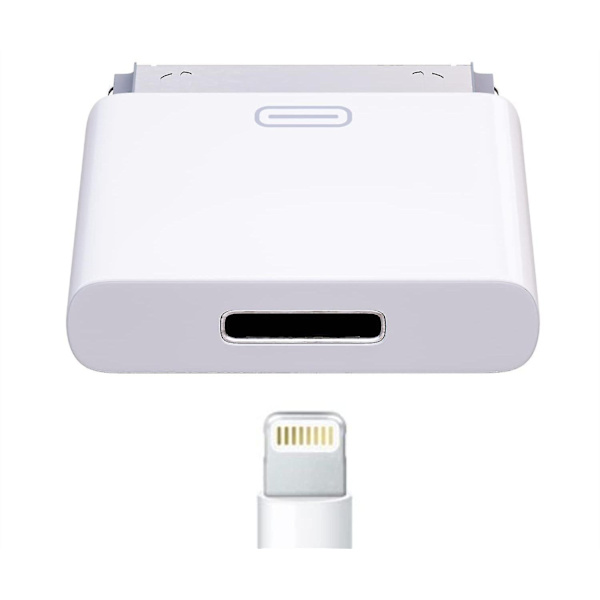 3st 8 - pin till 30 - pin Lightning adapter för iPhone, iPad.. Vit