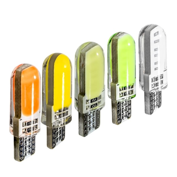 4X CANBUS T10 W5W 12 LED - keltainen Yellow one size