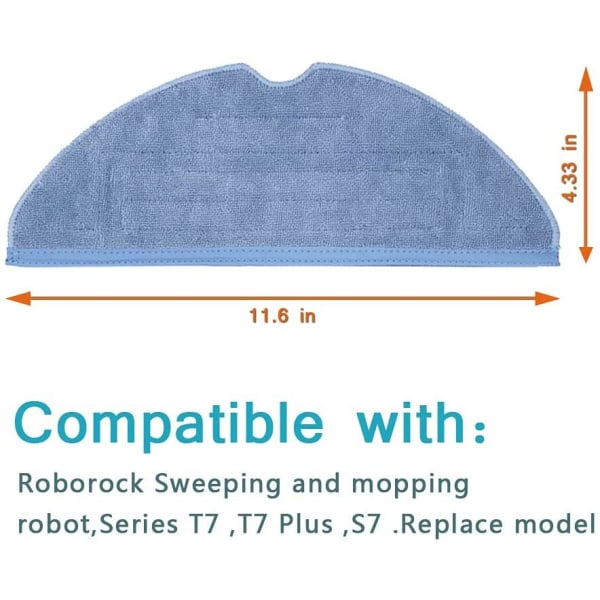 Xiaomi Roborock T7S T7S Plus S7..  Stora Tillbehörspaket Vit one size