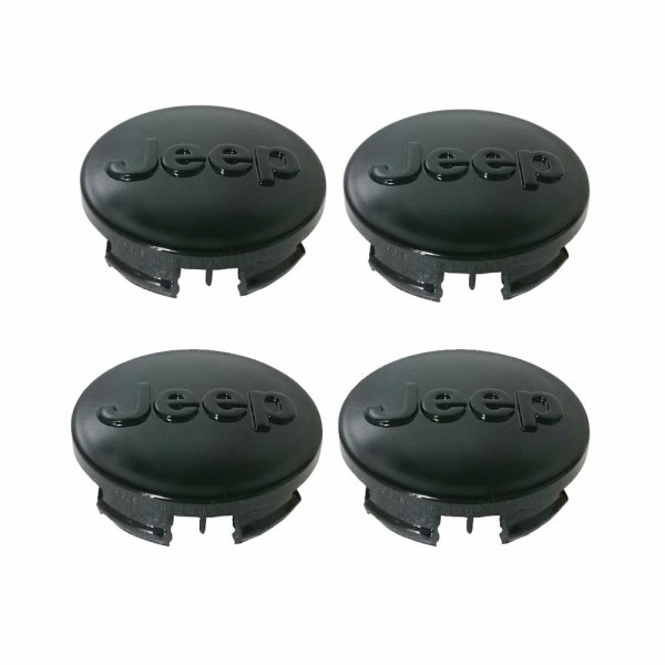 Jeep01 - 64MM 4-pack Centrumkåpor Jeep Silver one size