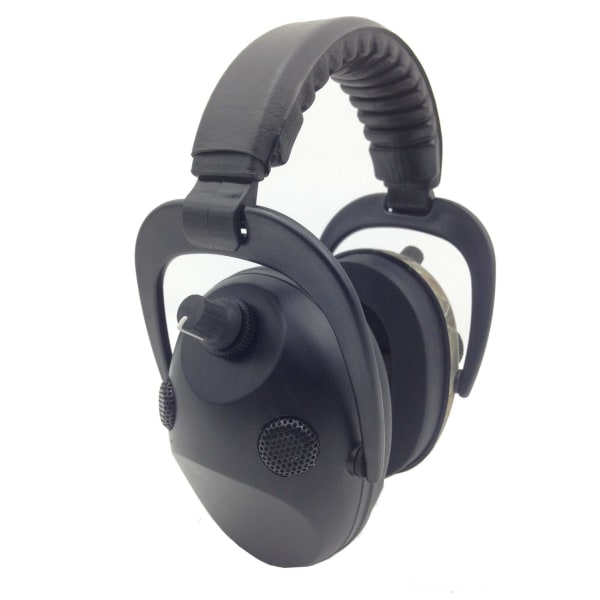 Sort Aktiv hørebeskyttelse Aktiv støjreduktion 4X mikrofon Black one size