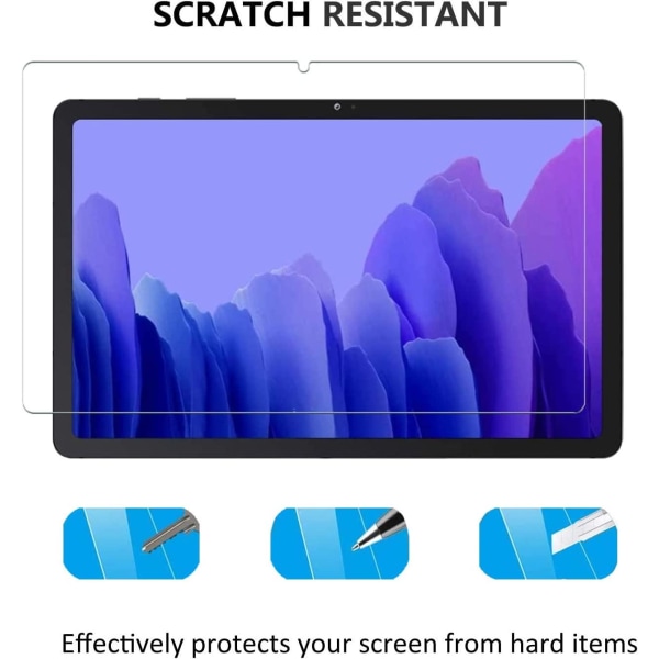 2X Displayskydd i härdat glas till Samsung A7 Tab Transparent