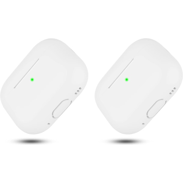 2x Hvidt Airpods PRO 2 silikone cover White one size