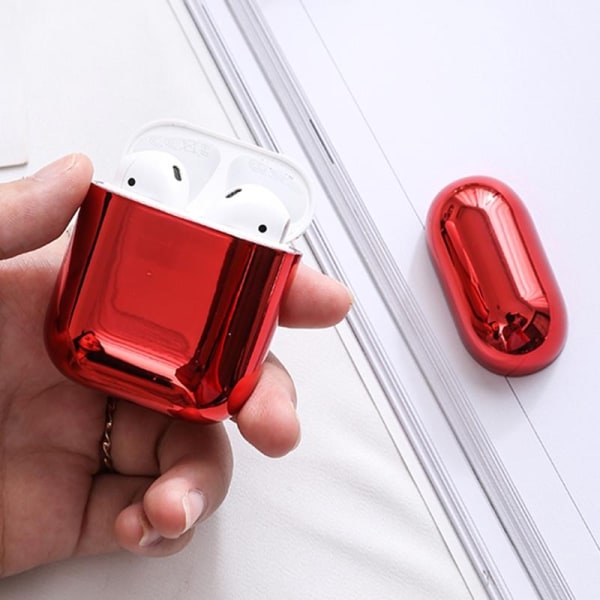 2x Rød elektropladetaske Apple Airpods / Airpods 2 Red one size