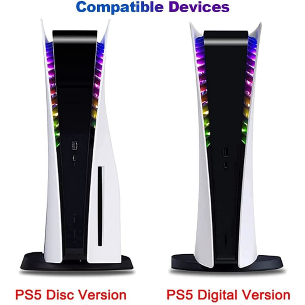 Led Ring Playstation 5 PS5 -sovellusohjattu + kaukosäädin White one size