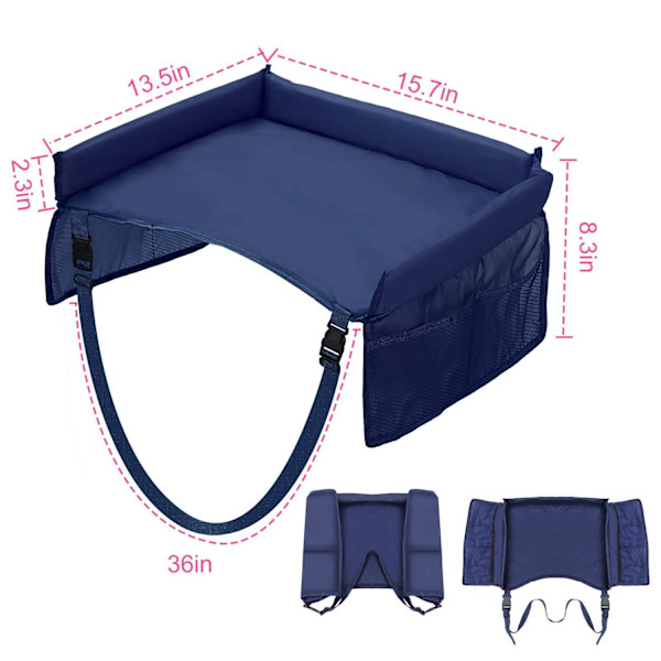 Blue Play-bord til bilsæde Blue one size