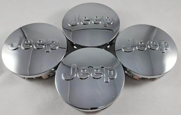 Jeep02 - 64MM 4-pakksenter dekker Jeep Silver one size