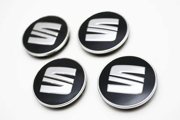 Seat05 - 60MM 4-pakksenter dekker Seat Silver one size