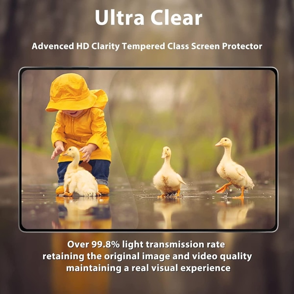 2x Skärmskydd i härdat glas för Samsung Galaxy Tab S8 Ultra Transparent