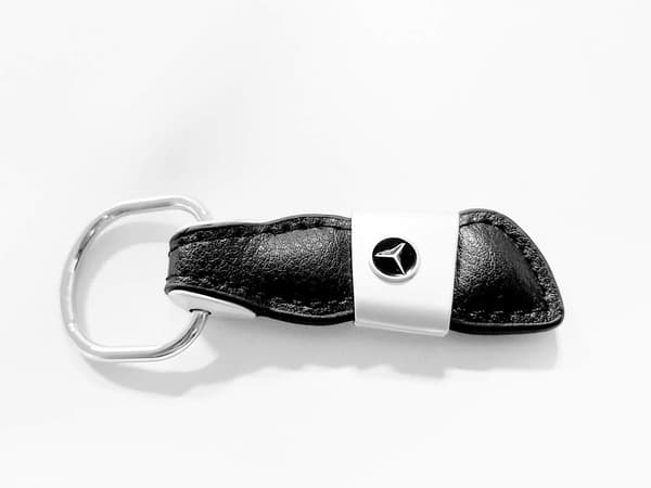 Aito nahka Mercedes Benz avaimenperä Black one size