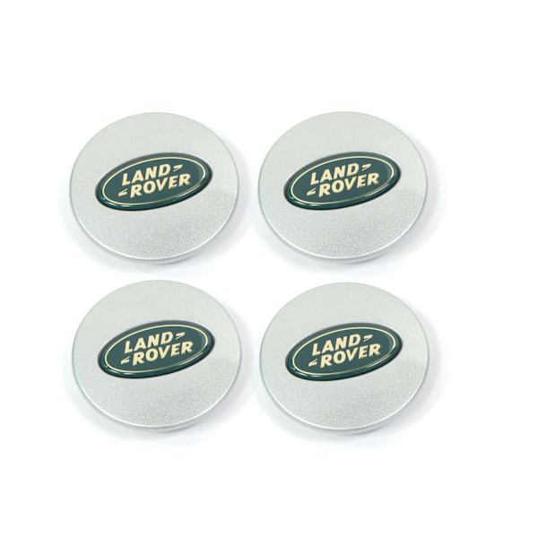 LR05 - 62MM 4-pack Centrumkåpor Land Rover Silver one size