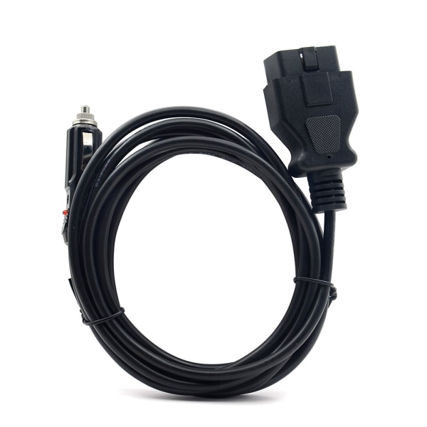 OBD adapter Cigaret lighter socket til OBD hun 4 meter Black