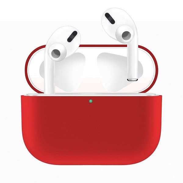 2x Silikon dekselveske til Apple Airpods PRO Red Red one size