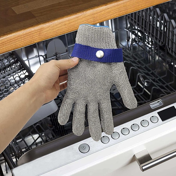 S 1X Metalhandske i rustfrit stål niveau 5 Grey