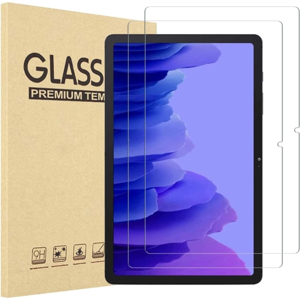 2X Karkaistu lasinen näytön suojus Samsung A7 Tab -laitteelle Transparent