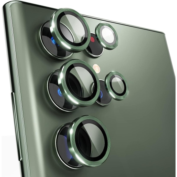 Grön Samsung S24 Ultra Kamera Linsskydd Transparent one size