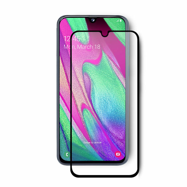 2X Skärmskydd i Härdat Glas för Samsung Galaxy A40 Transparent one size